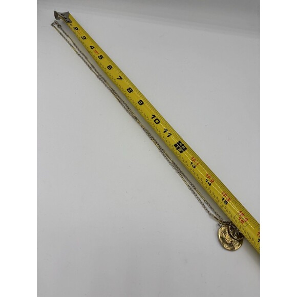 WAXING POETIC Sterling Silver Brass LUME Chain Necklace 32” Found Again Compass - Picture 7 of 7